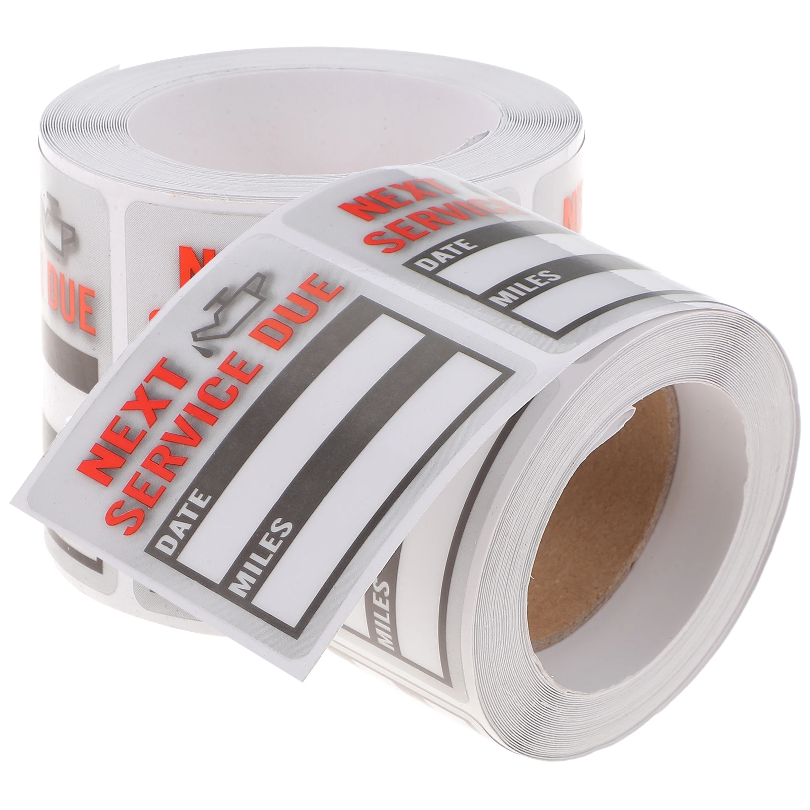 2pcs 2 Rolls Oil Change Reminder Car Maintenance Label Decal Reusable Auto Adhesive Window Sticker Removable Service Due