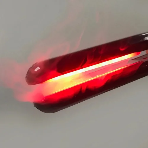 Imagen 2 del producto Plancha de pelo profesional infrarroja y ultrasónica, tratamiento de hierro para el cuidado del cabello frío, recupera daños en seco y rizado, planchas planas