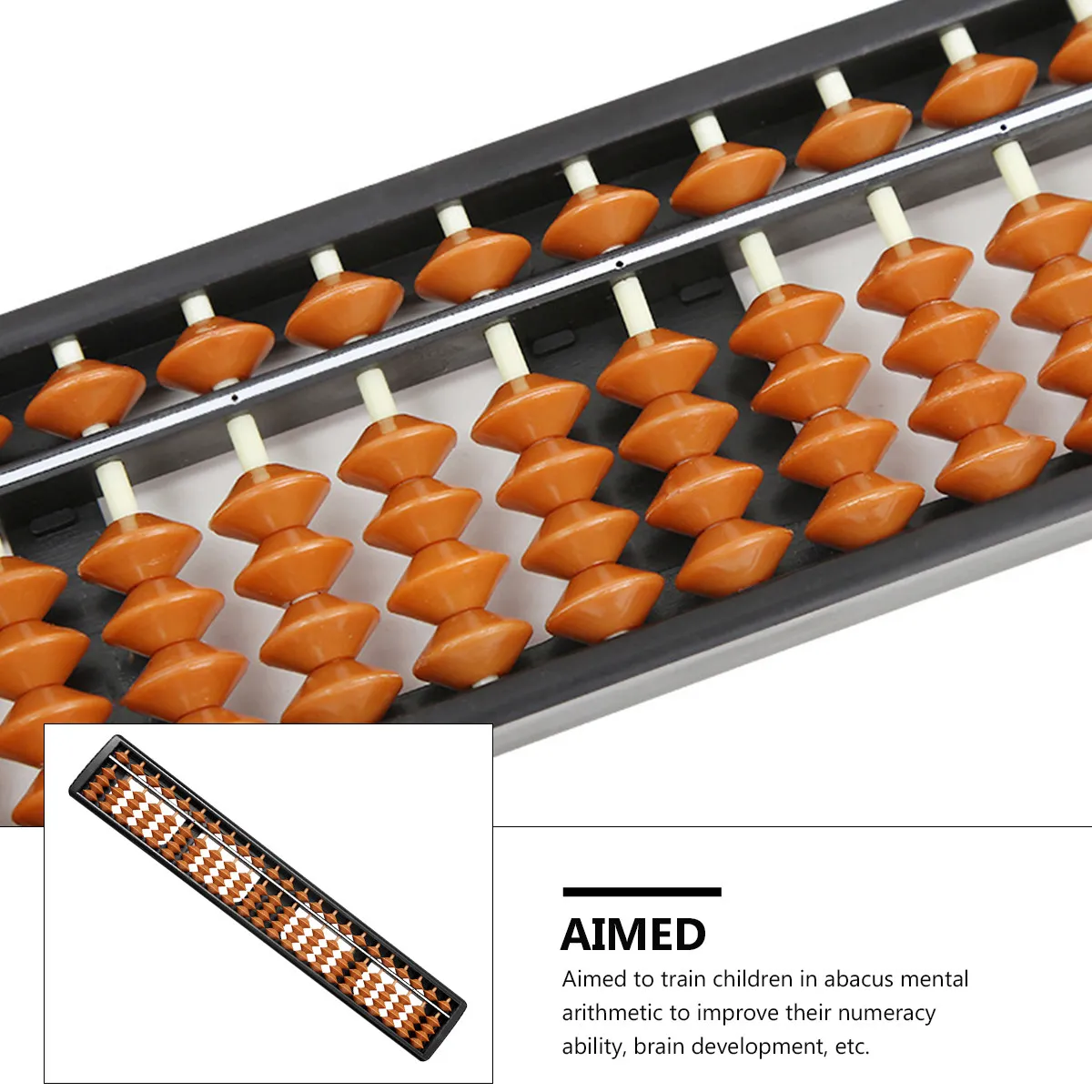 

1 шт. Китайские счеты-абакусы: развивающий инструмент для обучения арифметике, для студентов и бухгалтеров, улучшающий развитие мозга, развитие числовых навыков и математики