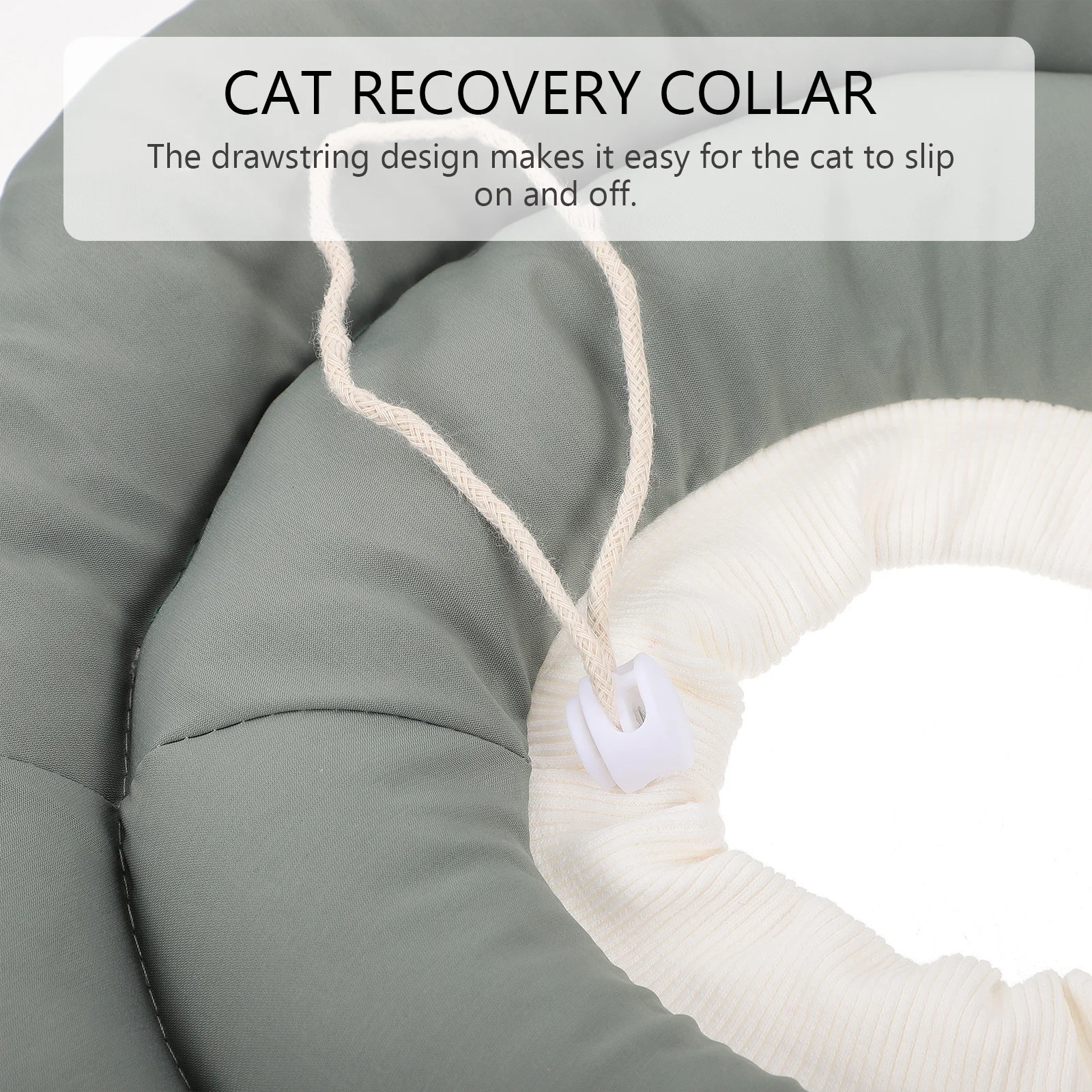 

1Pcs Breathable Waterproof Cat Recovery Collar Lightweight Protective Collar Post Surgery Anti Bite Scratch Pet Supplies