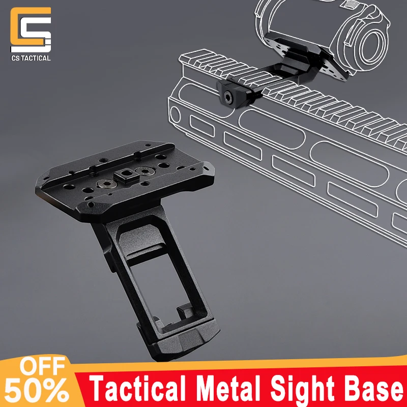 

WADSN StrikeTactical Metal Side Sight Mount Base T series/RMR Holographic Sight Offset Mount Bracket For 20mm Picatinny rail