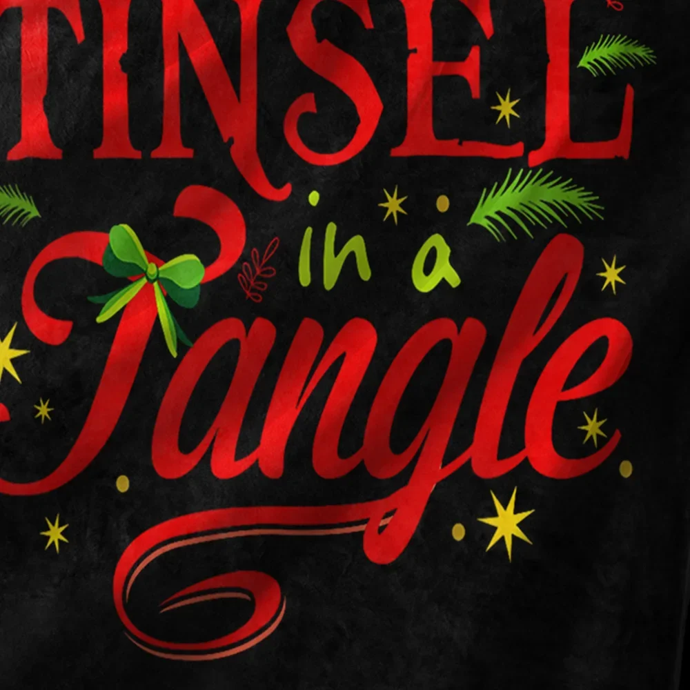 بطانية صوف مضحكة مقولة لعيد الميلاد، لا تحصل على بهرجك في اقتباس متشابك، رمي عطلة مضحكة لديكور الأريكة