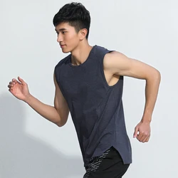 Running Vest Men Summer Breathable Sports Fitness New Undershirt Training Tank Compression Bodybuilding Workout Sleeveless