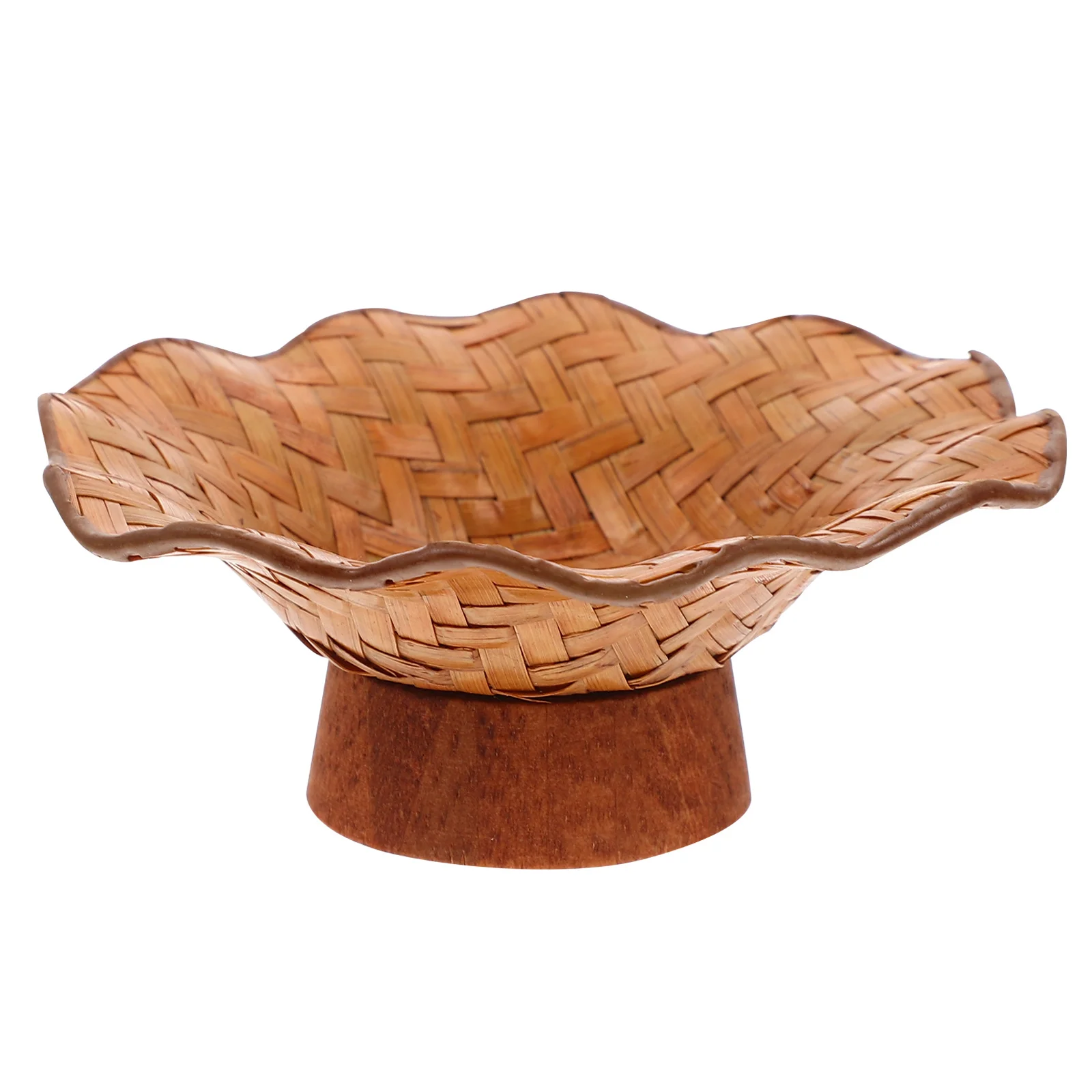 

Heat Resistant Bamboo Coaster Japanese Style High Base Teacup Pad Heat Insulated Drinks Mat Tearoom Teacup Mat Decorative Bamboo