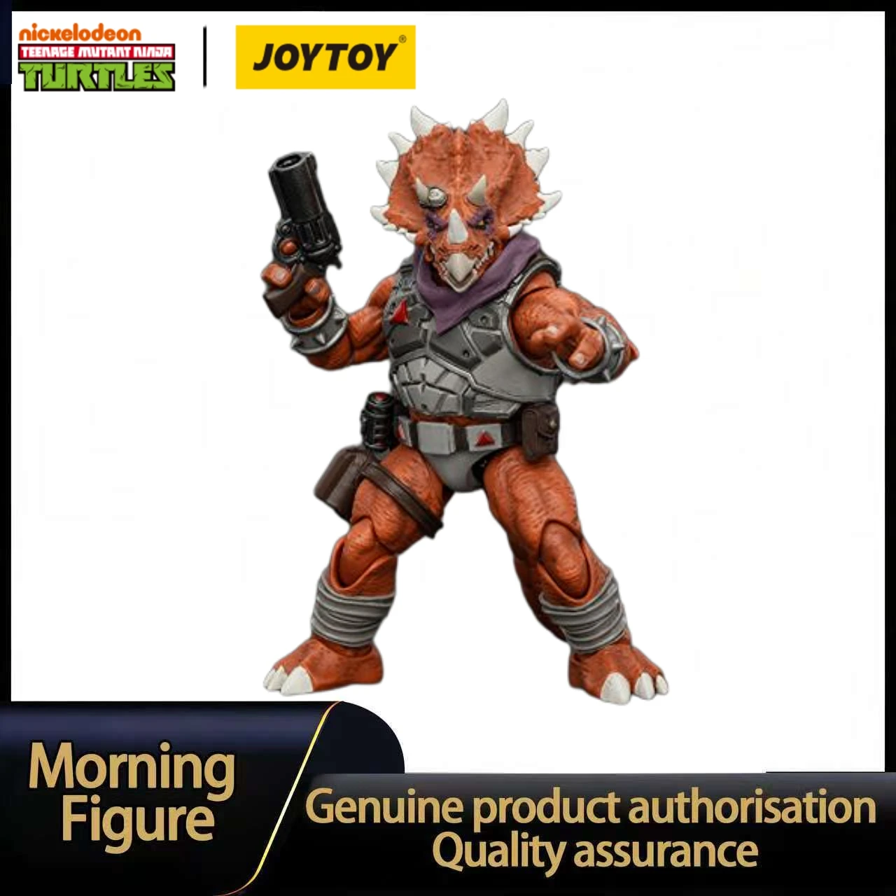 

In Stock JOYTOY TMNT-Triceraton Infantryman 1/18 Action Figure Model Collection