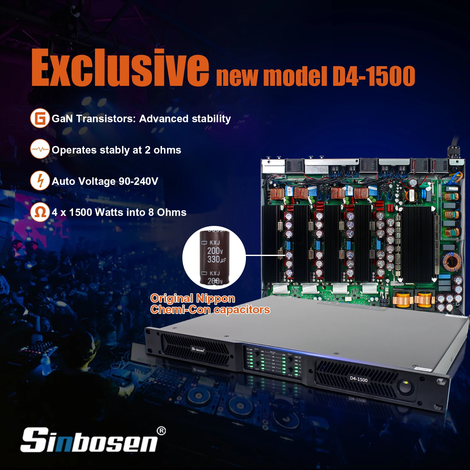 

TLF Surroundsound Digital Amplifier Eu Stock D4-1500 12000 Watts Amplifier Digital Input Home Amplifier