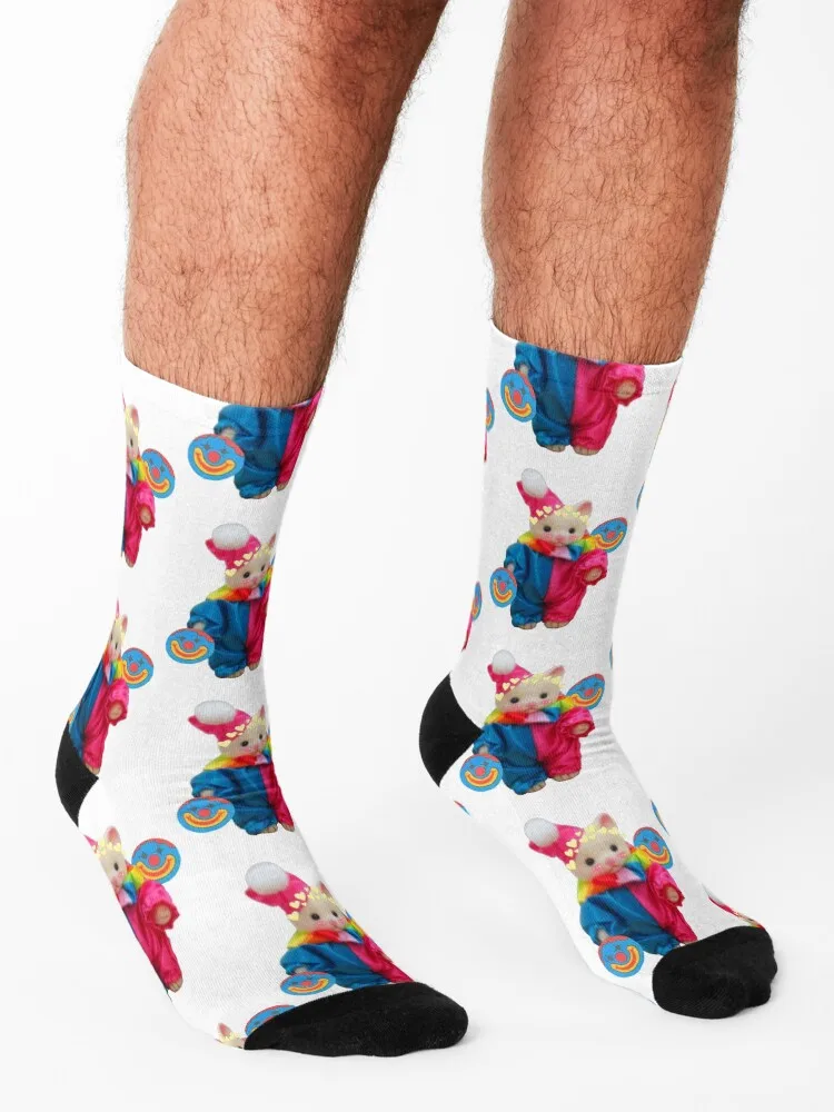 Clown Cat Socks golf happy sports and leisure sport Socks Male Women's