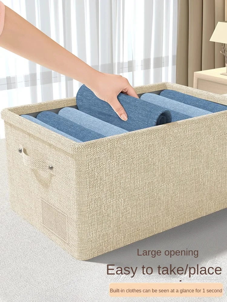 

Storage Organizer Storage Box Household Drawer Type Large Capacity Clothes Organizer Box Wardrobe Separation Box Closet