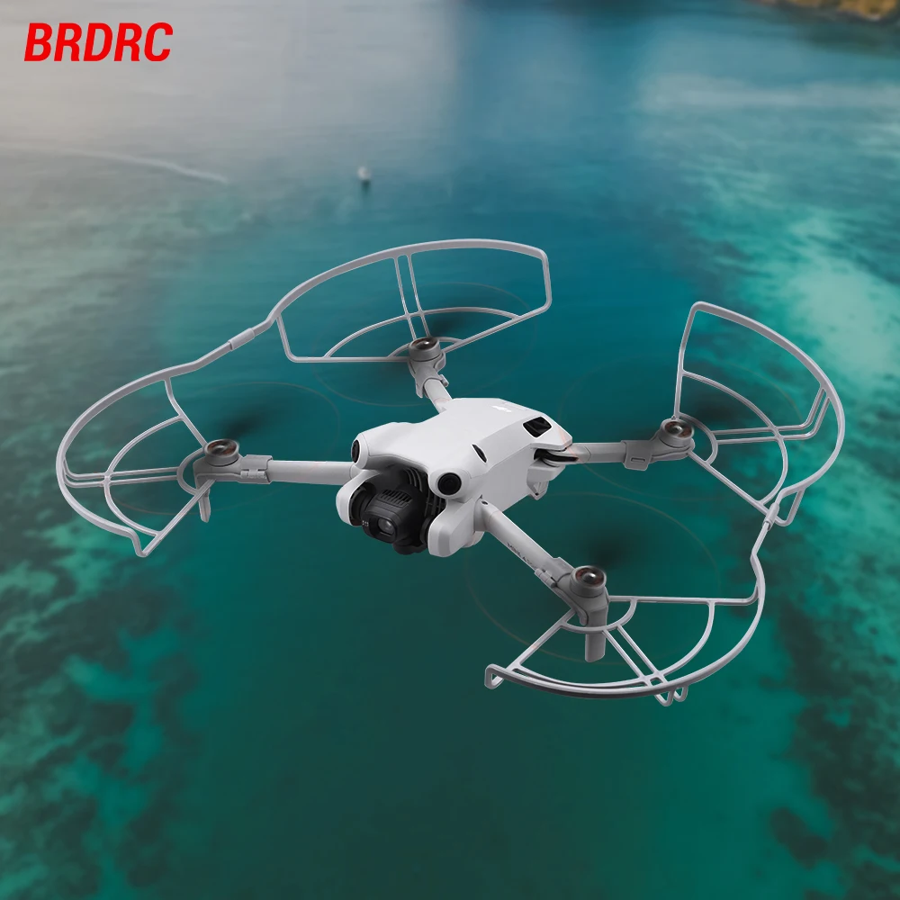 BRDRC Propeller Guard For DJI Mini 4 Pro Quick-Release Propeller Guards Removable Ring Lightweight Drone Accessories