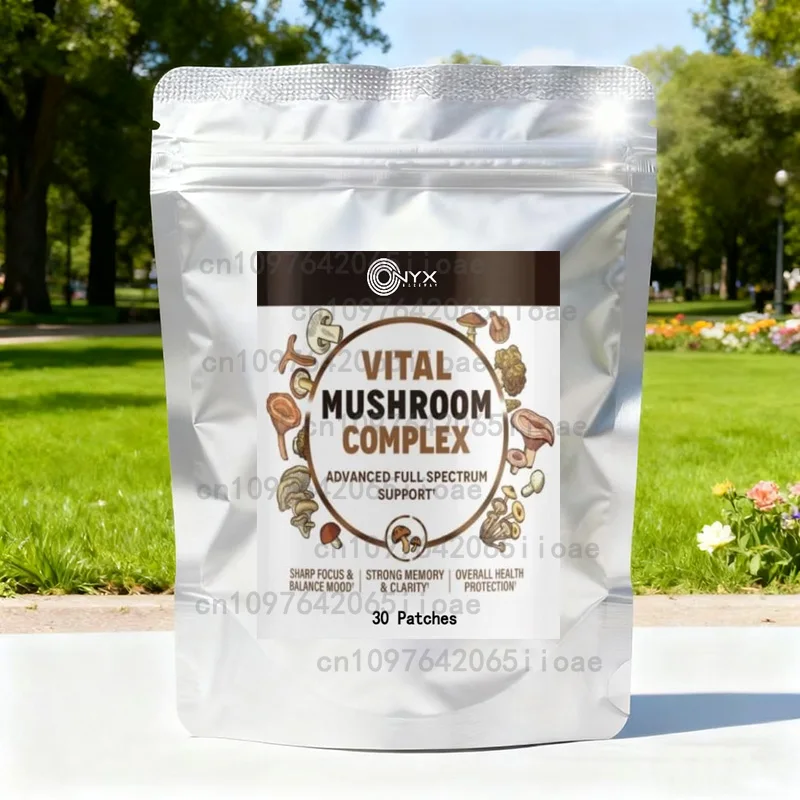 

Усовершенствованный комплекс из 10 грибов в трансдермальных пластырях для улучшения памяти, концентрации внимания и поддержки иммунитета: Львиная грива, рейши, кордицепс, 30 пластырей