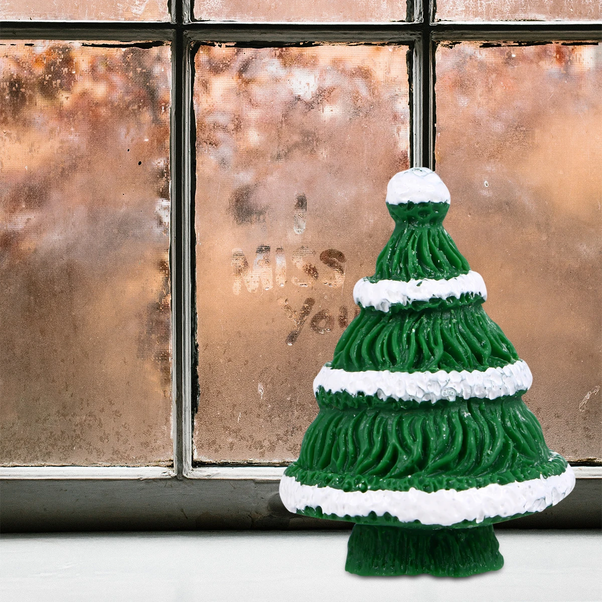 

8Pcs Christmas Tree Decorations Miniature Resin Xmas Trees for Landscape Fairy Garden Holiday Party Home Decor Ornaments