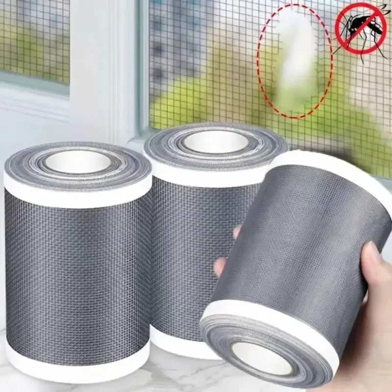 Self Adhesive Breathable Window Screen Patch Tape Portable Window Net Repair Tool Easy Fix Cracks Holes For Mosquito Screen Mesh