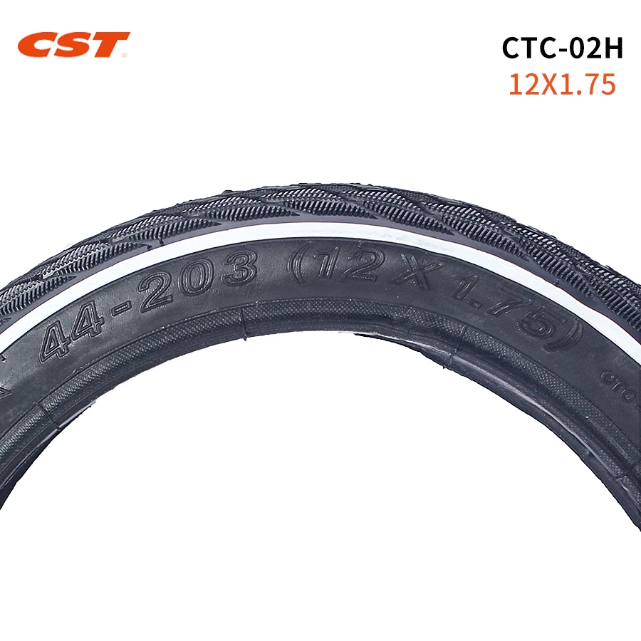 CST-Folding Bicycle Tire with Tube for Children, 12x1.75, 44-203, CTC-02H, 120TPI, Wheel Tyres for Kids