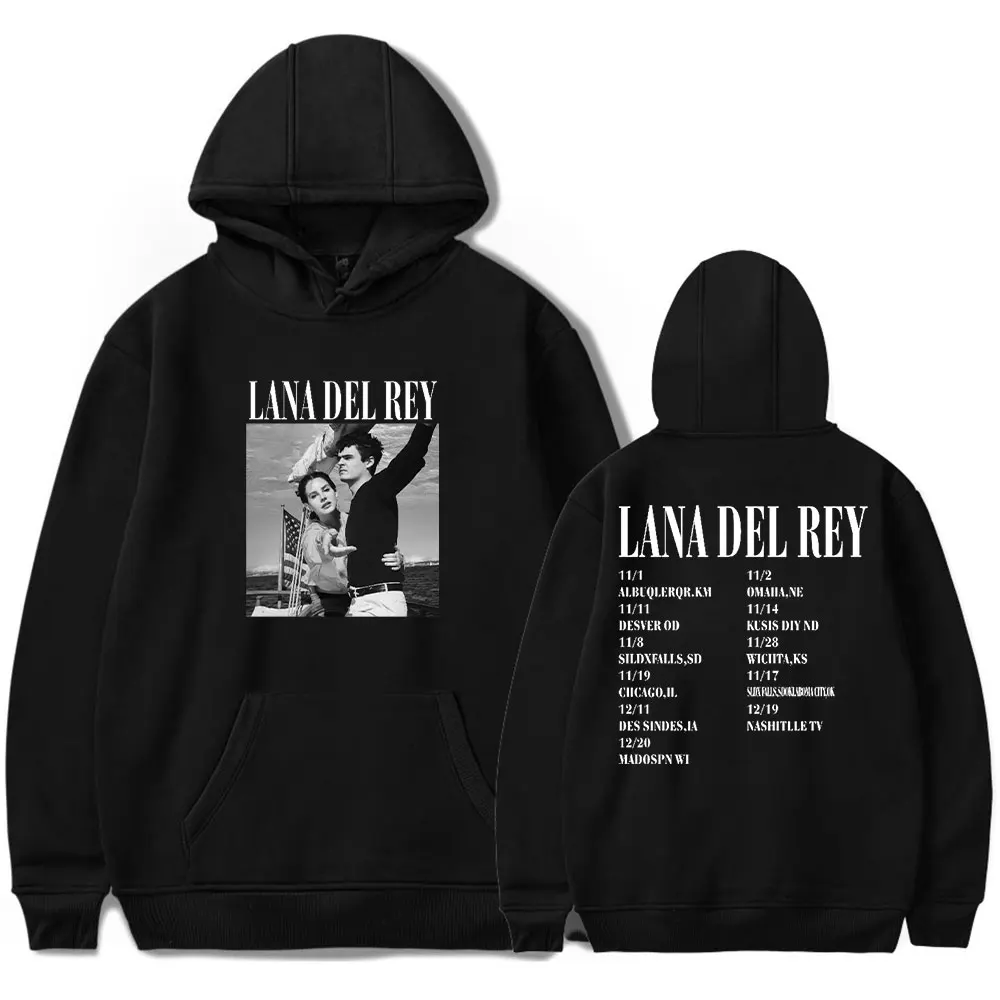 

Lana Del Rey Album Tour Hoodies Singer Logo Merch Women Men Fashion Casual Long Sleeve T-shirts