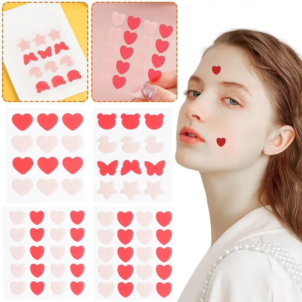 Cute Acne care Patch Pimple Patch, Pink Heart & Star Shaped Absorbing Cover Hydrocolloid Patches For Face Zit, Acne Dots Cover