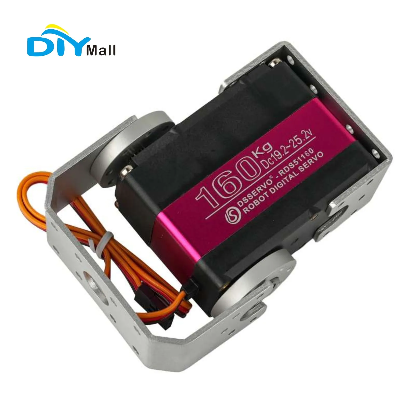 

RDS51160 Цифровой сервопривод с высоким крутящим моментом 160 кг 24 В Водонепроницаемая металлическая шестерня для дрона/робота/автомобиля (180 ° /270 ° )