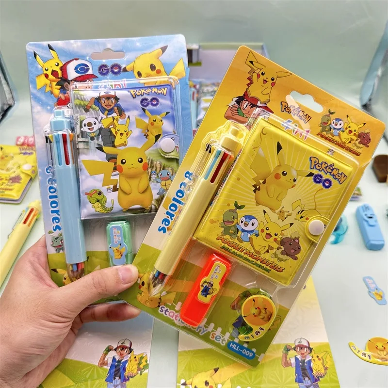 مجموعة قرطاسية محمولة لتدوين الملاحظات من بوكيمون بيكاتشو - الخيار المثالي لحفلات العطلات