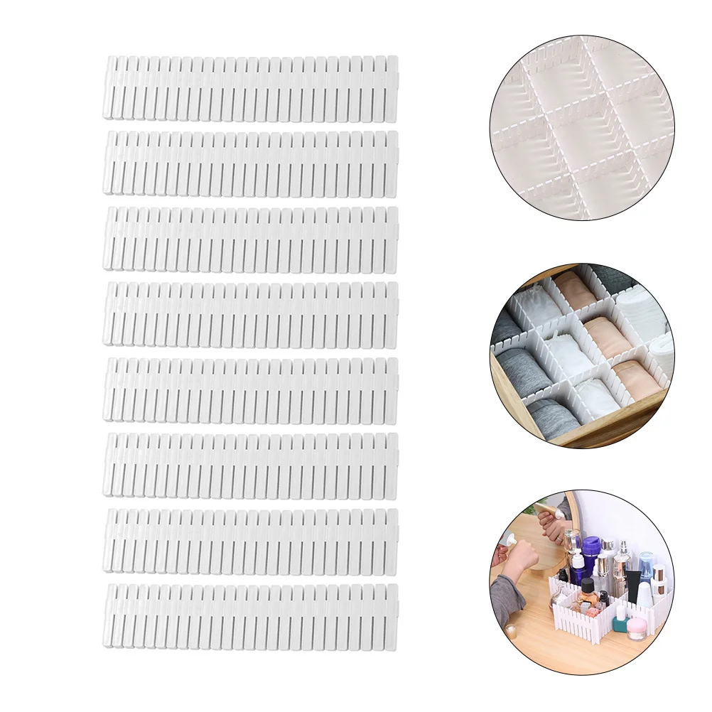 8pcs Plastic Drawer Dividers: The Ultimate DIY Drawer Organizer thumbnail