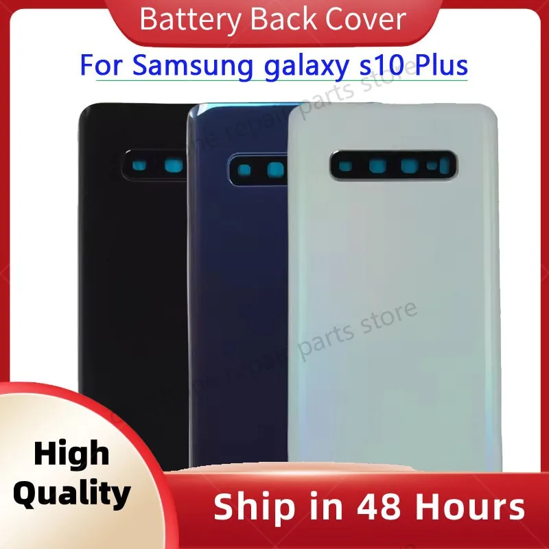 

Чехол для Samsung S10Plus, задняя крышка аккумулятора для Samsung Galaxy S10 Plus G975 G975F G975U, стеклянная задняя крышка корпуса, замена