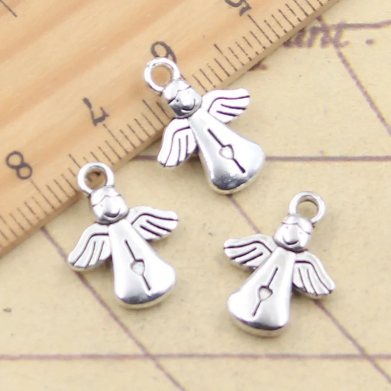 20 sztuk Charms anioł 17x13mm tybetański kolor srebrny wisiorki antyczne tworzenia biżuterii DIY Handmade Craft