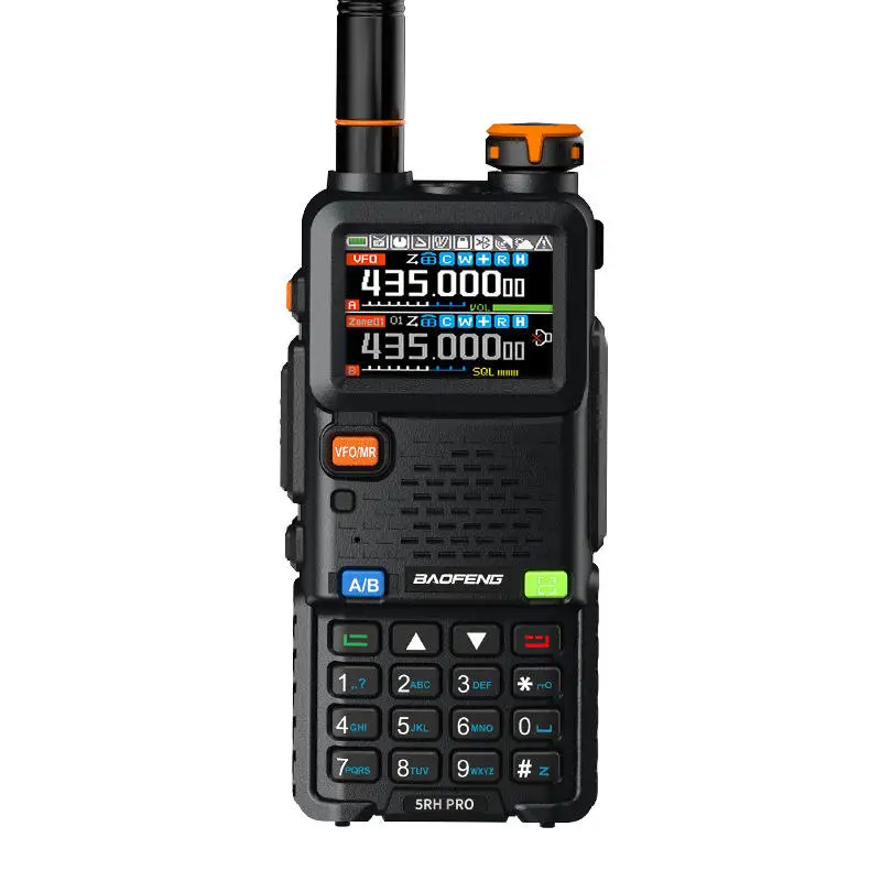 1 قطعة Baofeng UV-5RH Pro نظام تحديد المواقع اسلكية تخاطب كامل الفرقة 640CH NOAA بلمسة واحدة البحث تردد 2Way راديو BaoFeng UV-5RHPRO