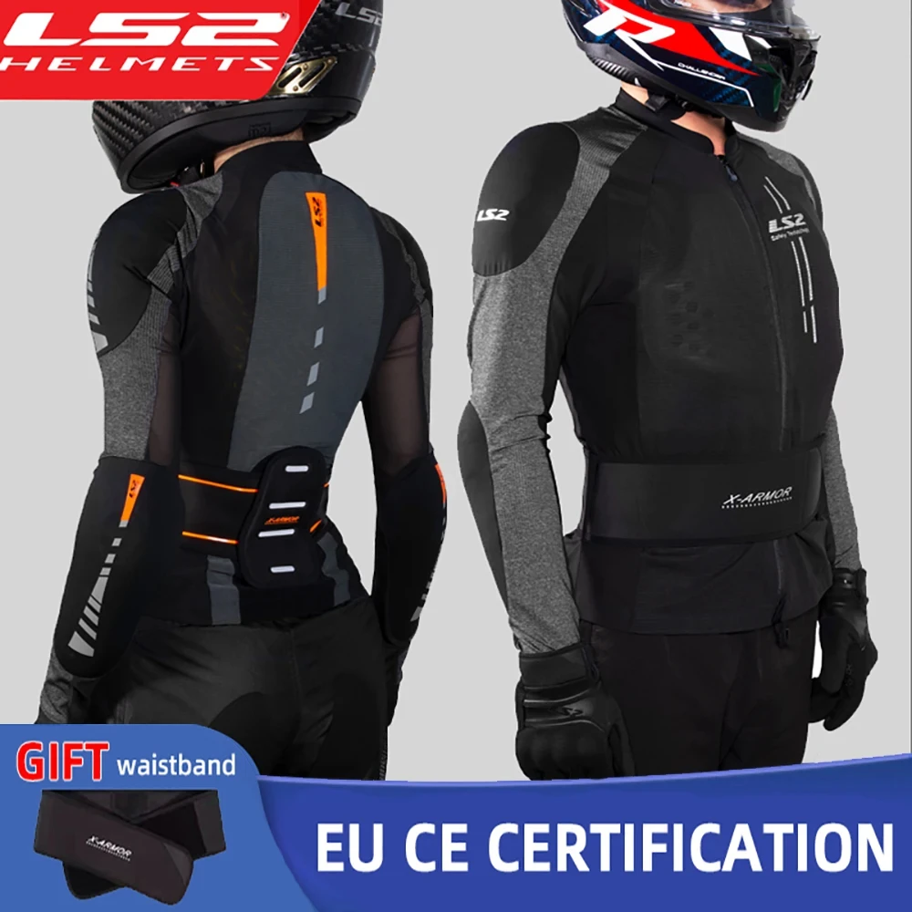 

LS2 Original Motorcycle Jacket X-Armor Racing Riding Clothing Summer Breathable Motorbike Jacket Men Women Motocross Soft Armor