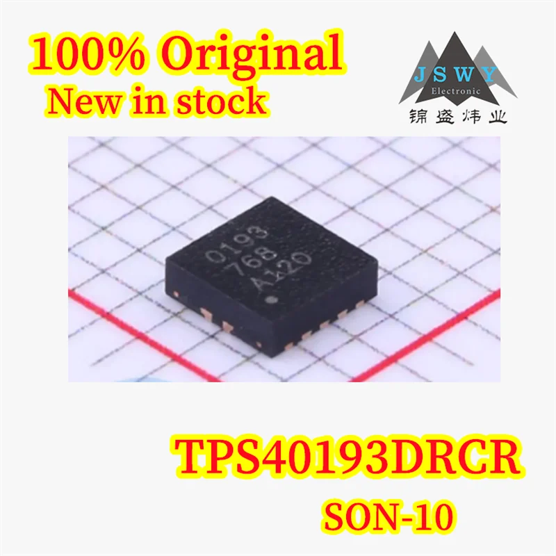 (5/20PCS) 100% New TPS40193DRCR 0193 SON10 Synchronous Buck Controller Chip, In Stock, Original Chipset