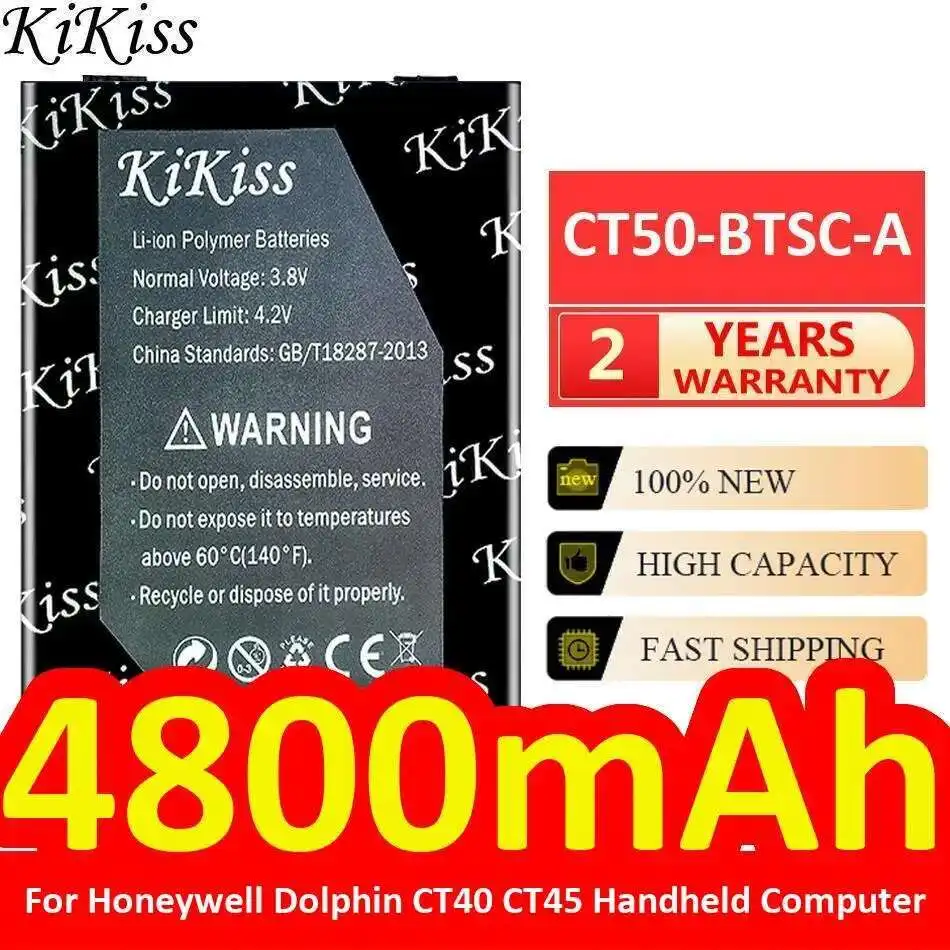 

CT50-Btsc-A БЕЗ задней крышки, быстрая зарядка для портативного компьютера Honeywell Dolphin CT40 CT45, аккумулятор 4800 мАч