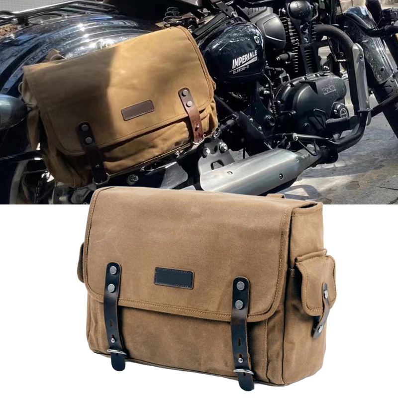 

Upgrade Large Motorcycle SaddleBag Universal Side Bag With Removable Waterproof Inner Bag Travel Motorbike Luggage