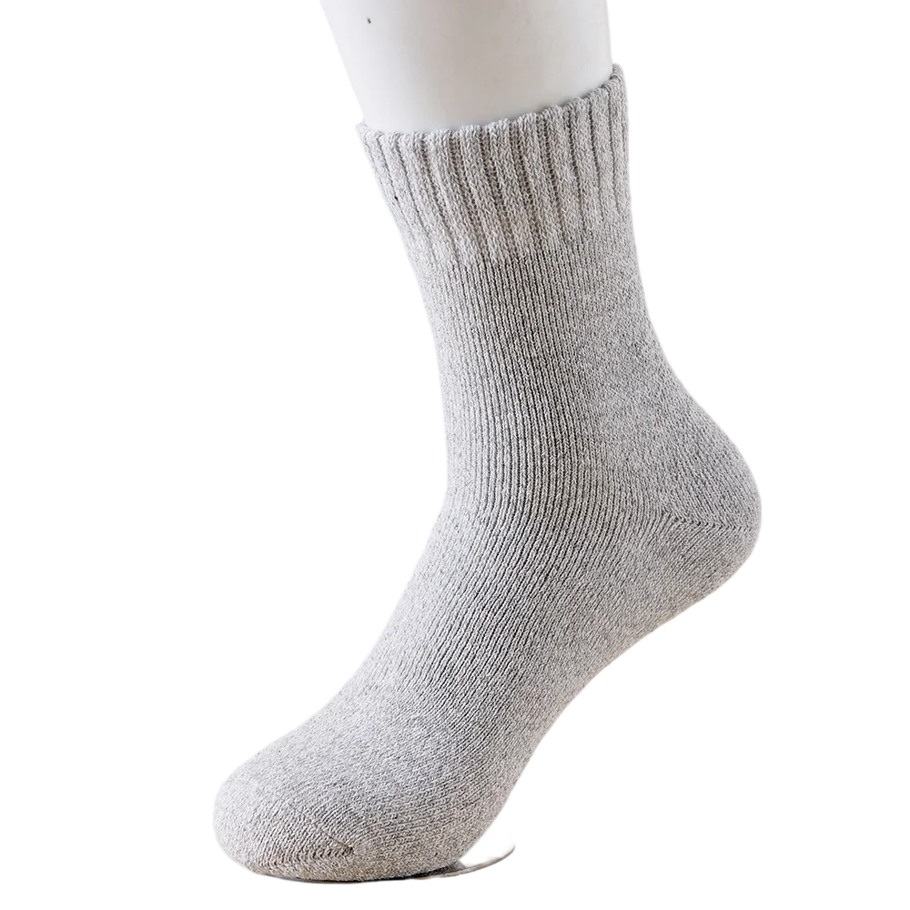 5 Paar/Lot Herren Winter Superdick Thermosocken Wolle Herren Damen Einfarbige Hochwertige Wollsocken Kälte- und Schneeschutz Warme Wollsocken – Detail 9
