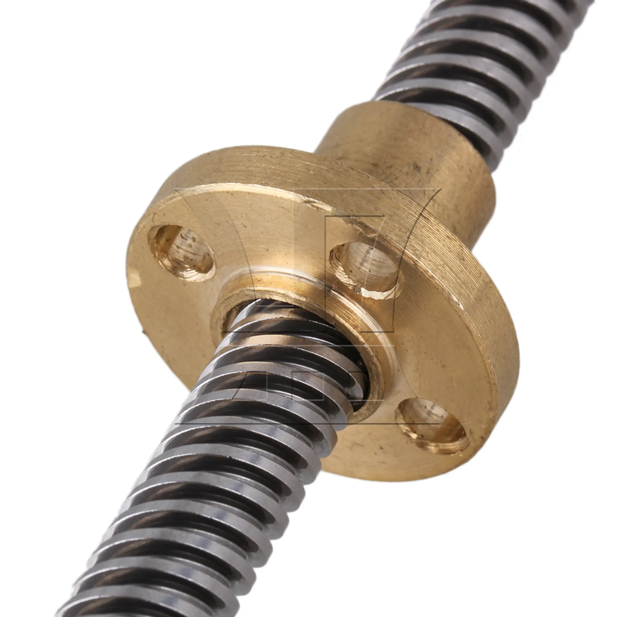 

CNBTR Silver 8mm 400mm Horizontal Block Bearing Lead Screw Set with Brass Nut for CNC 3D Printer Stepper Motor