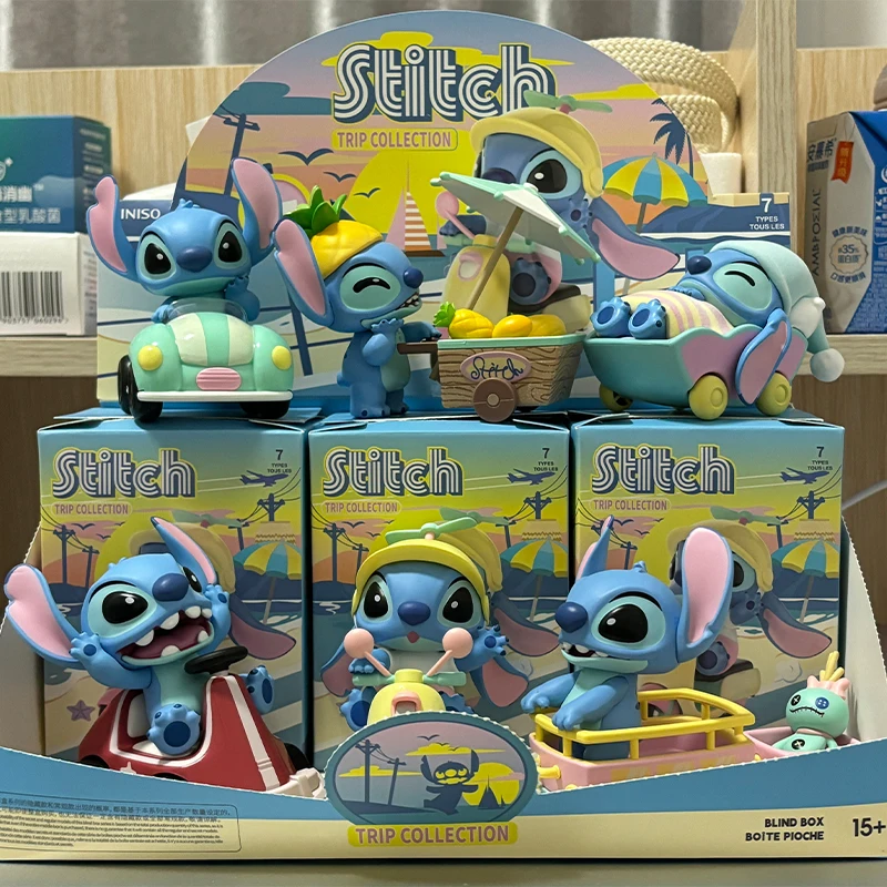 

Disney Stitch Trip Series Blind Box Lilo & Stitch Figure Doll Toy Desktop Ornament Doll Cute Stitch Model Kids Gift