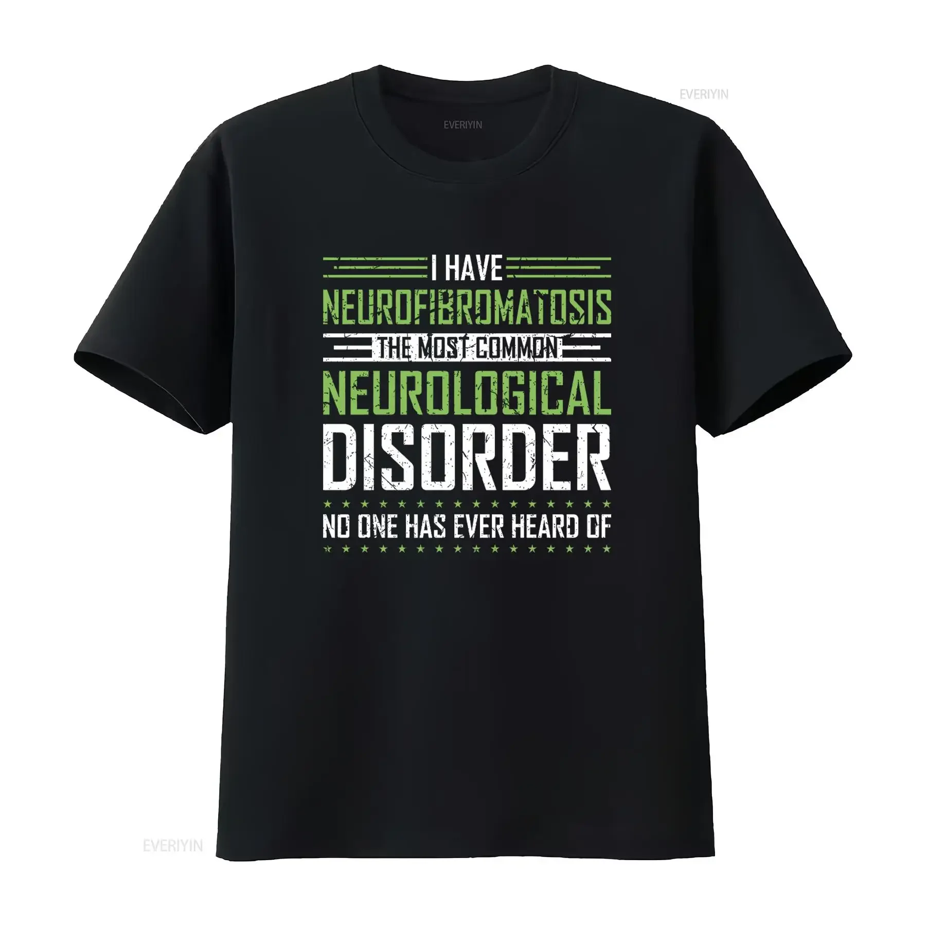 Neurofibromatosis Awareness T Shirt Raise for the Most Common Neurological Disorder vintage Washed Top For Everyday Wear homme