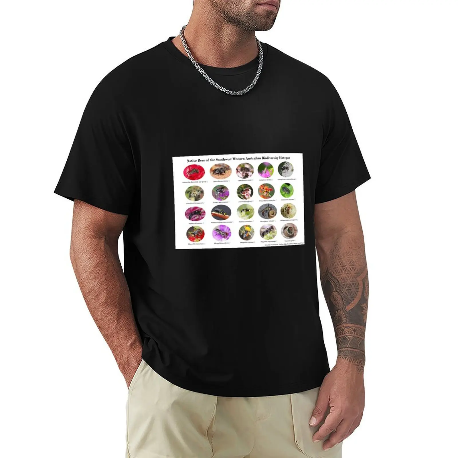 Native Bees of the Southwest Western Australian Biodiversity Hotspot T-Shirt man t shirts for men casual T-Shirt