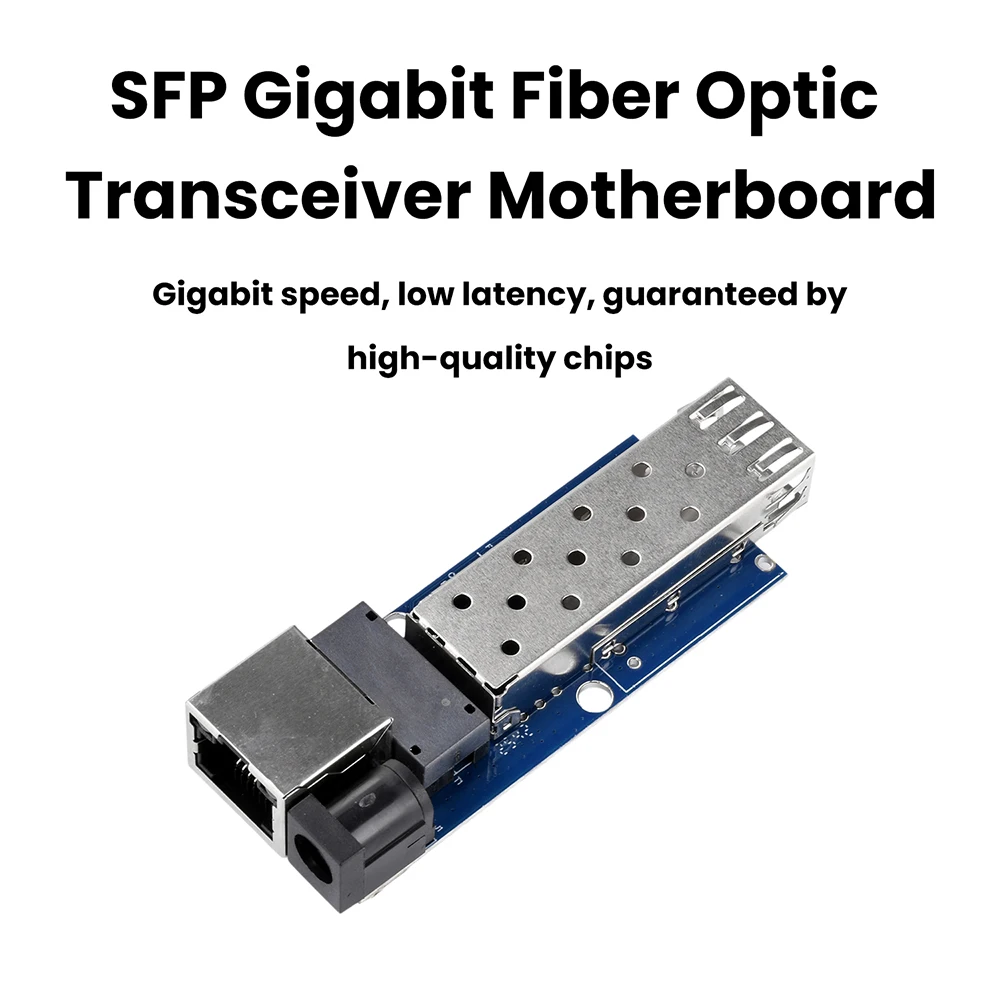 SFP Fiber Module Ethernet Port RJ45 Ethernet Gigabit Fibre Optic Transceiver Module 1.25G 1000M Optical-to-Electrical Converter