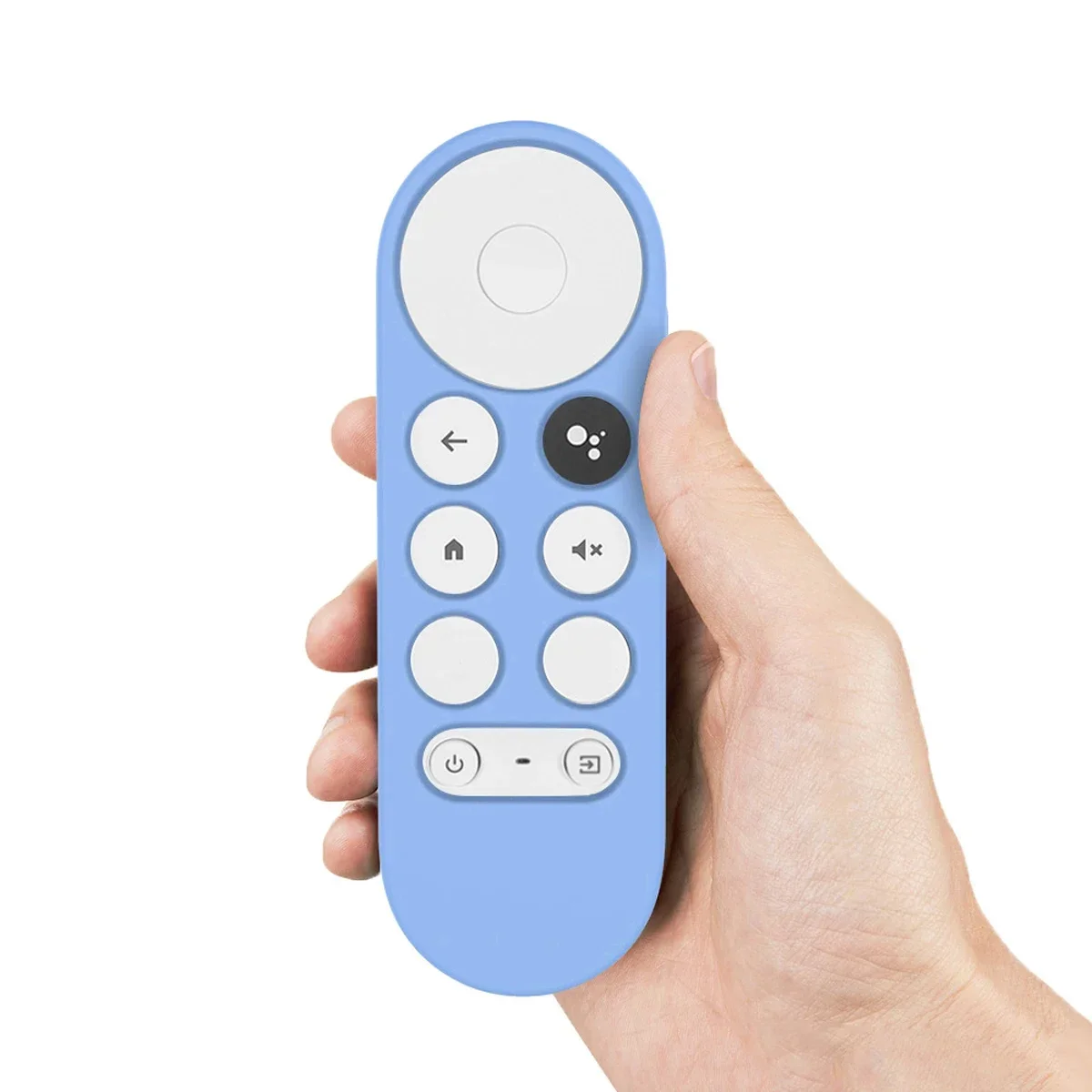 قطعة واحدة من جهاز التحكم عن بعد Google Chromecast مع حافظة من السيليكون لجهاز التحكم عن بعد لتلفزيون Google