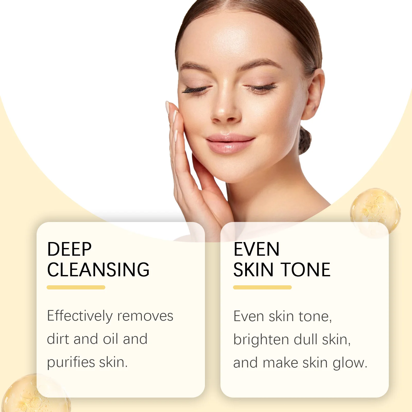Ouhoe 120g Vitamin C Exfoliating Facial Mask Turmeric Cleansing Shrinking Pores Hydrating Moisturizer Reduce Dullness Clay Mask image 4