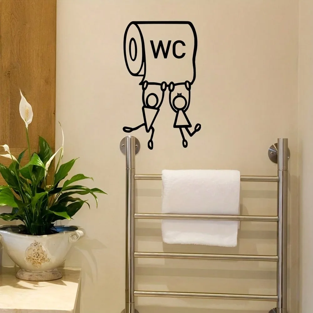 Wc Metal Wall Decor…