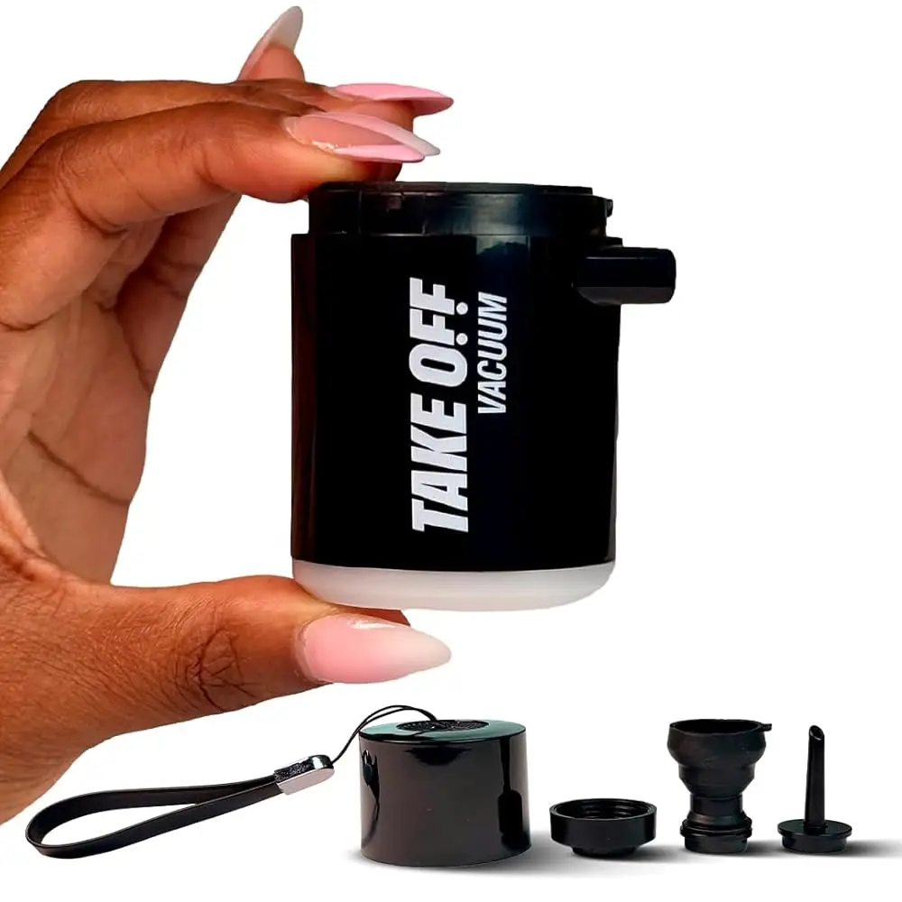 

Free ShippingTAKE OFF Luggage Mini Travel Vacuum Pump – Portable USB-C Rechargeable Air Pump for Vacuum Storage Bags – Inflator
