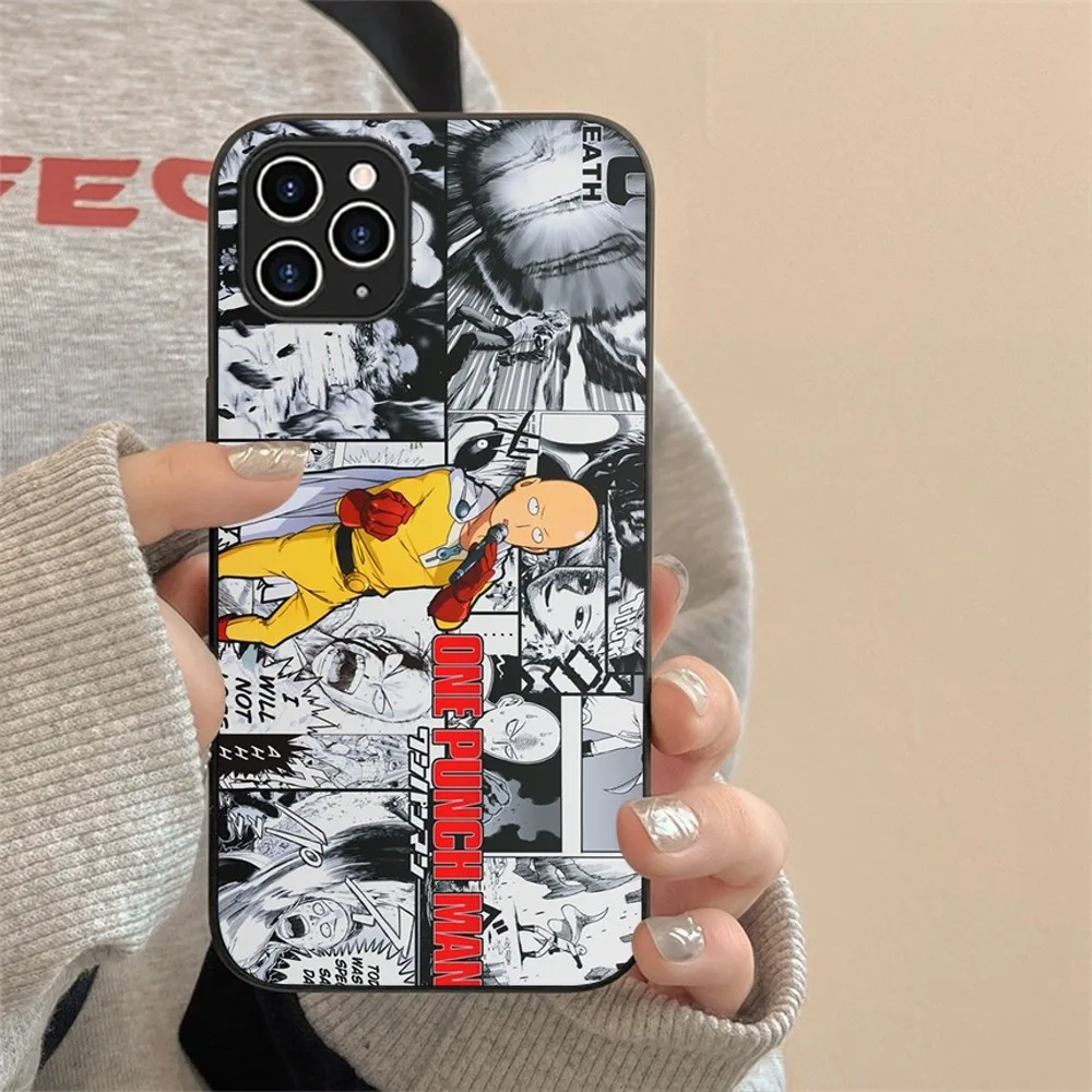 Cartoon Anime One Punch Man Phone Case For Iphone 15 11 13 14 Pro Max 7 8 Plus X Xr Xs Max Se2020 12mini Cover Case