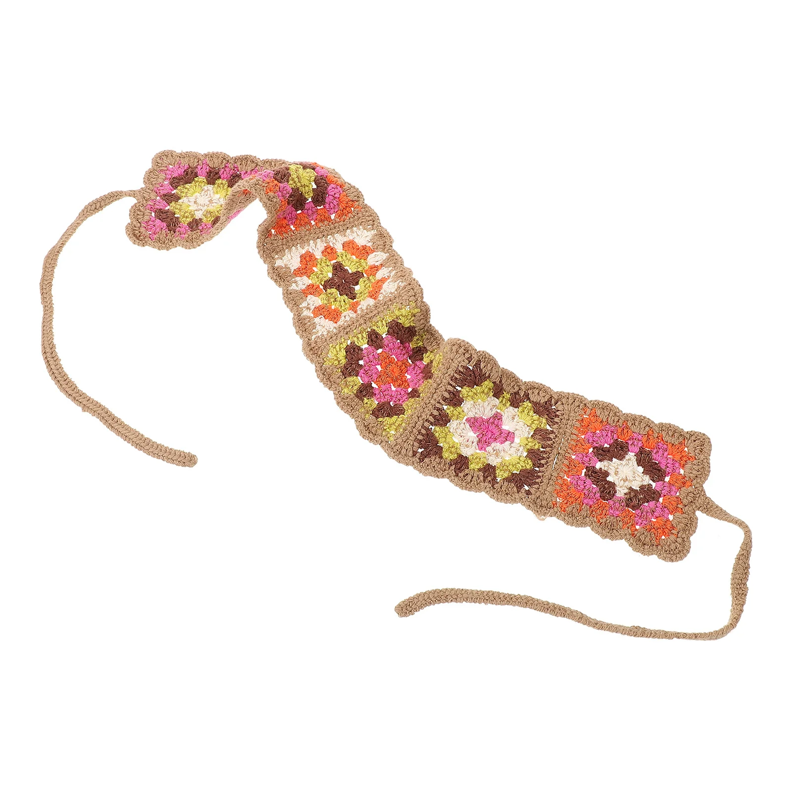 

Retro Crochet Headband For Women Knitted Hair Scarf Bandana Turban Fashionable Hair Accessory For Party Birthday Christmas