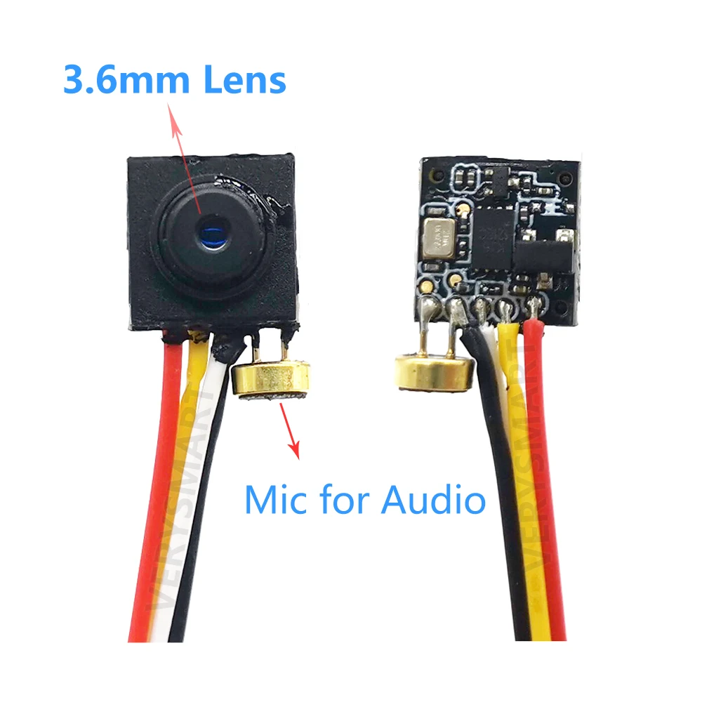 720P Mini AHD Security Camera Size 6x6/8x8mm Micro Small Indoor CCTV Video Audio Camera for HD AHD DVR System