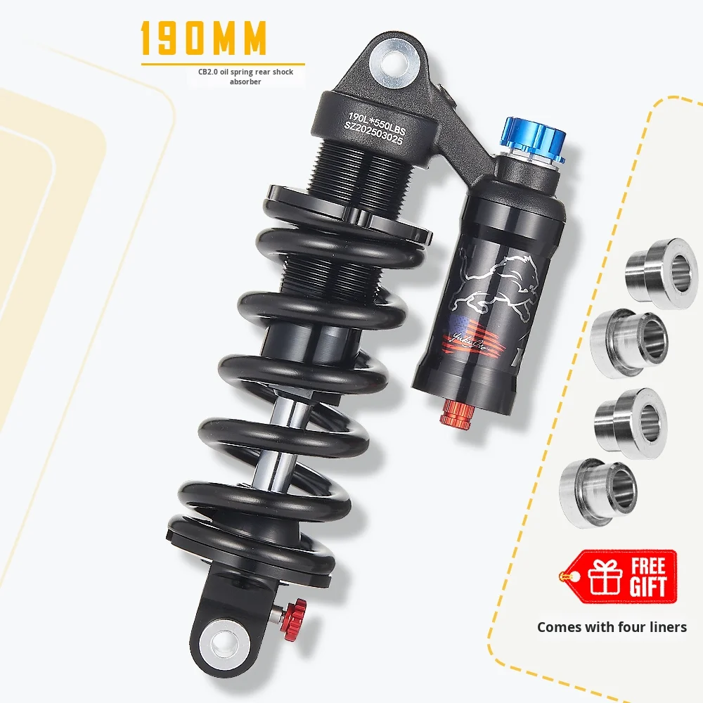 STLF Krsec قابل للتعديل 190/210/230 مللي متر النفط الربيع مانع الصدمات الخلفي ل الإنحدار لينة الذيل دراجة هوائية جبلية مزدوجة التخميد دراجة R