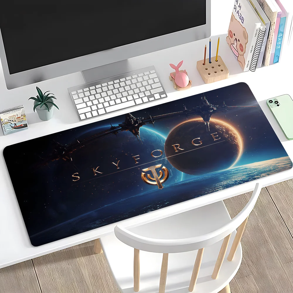 Gaming S-Skyforge Cool Mousepad Large Anti-Slip Mouse Pad Stitched Edges Mat Durable Desk Laptop Gaming​ Keyboard Pad XXL
