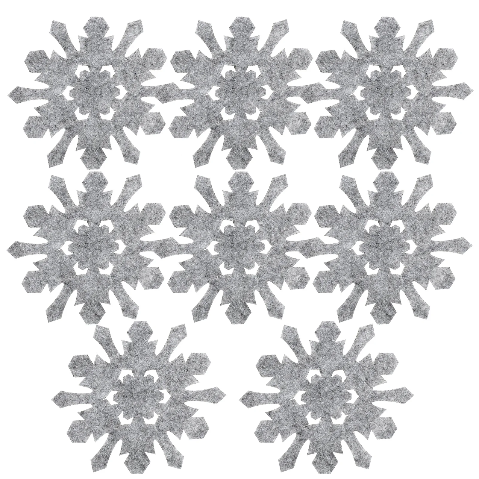 

8Pcs Christmas Snowflake Felt Coasters Thermal Insulation Cup Mats Holiday Party Home Decoration Christmas Felt Coasters