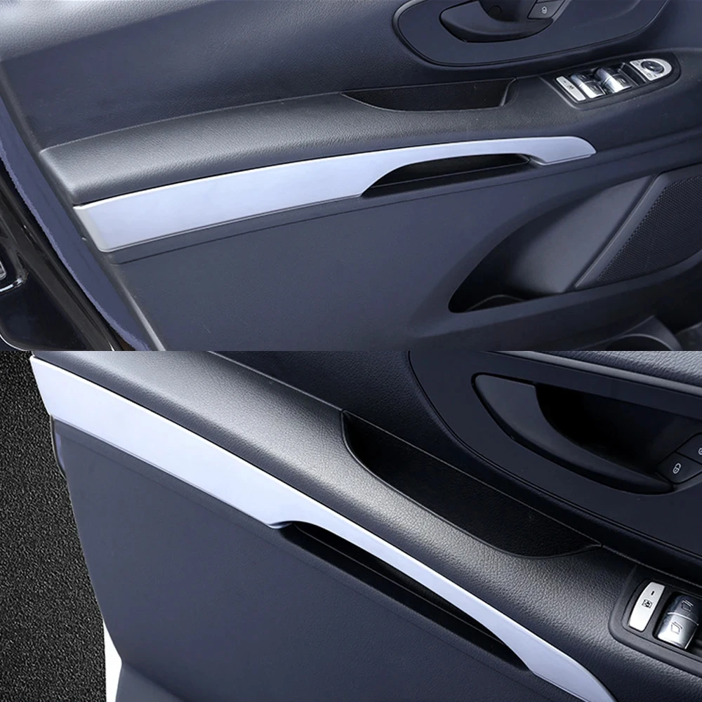 

Silver Front Door Armrest Protector Cover ​for Mercedes Benz Vito W447 2014-2020 ABS Car Interior Decoration Accessories