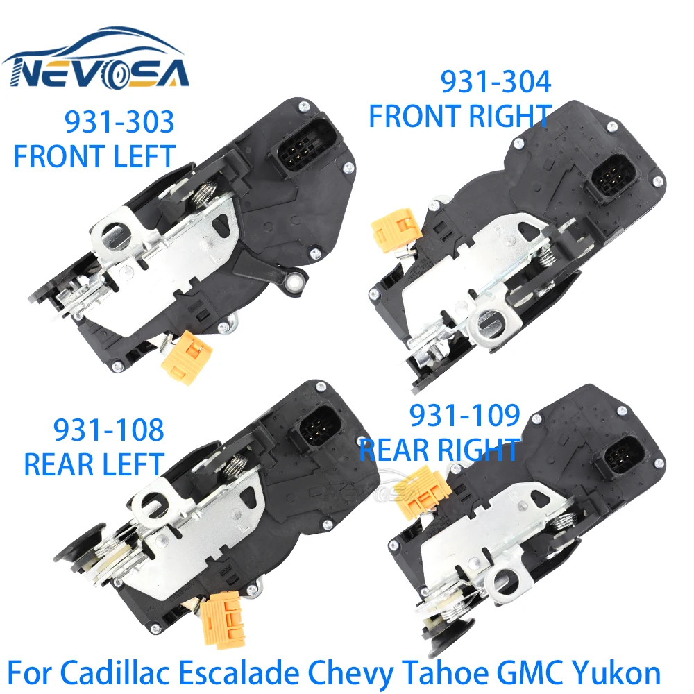 

931-304 Front Rear Door Lock Actuators For GMC Sierra Yukon Chevrolet Silverado Tahoe Cadillac Escalade 931-303 931-108 931-109