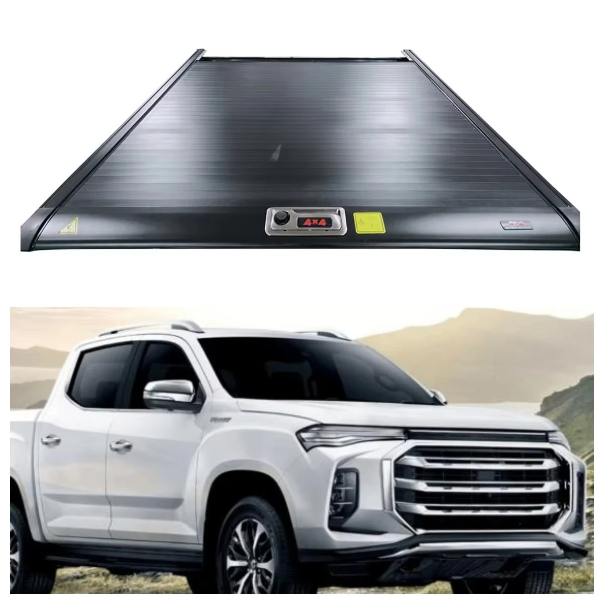 New MG 2017+ Double Cab A-DECK Manual Electric Retractable Lid UTE Accessories Anti-Pressure Rolling Shutter Roll N Key Function