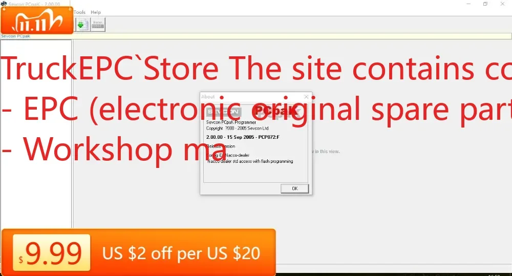 

TruckEPC Hyster Sevcon PCpaK 2.0