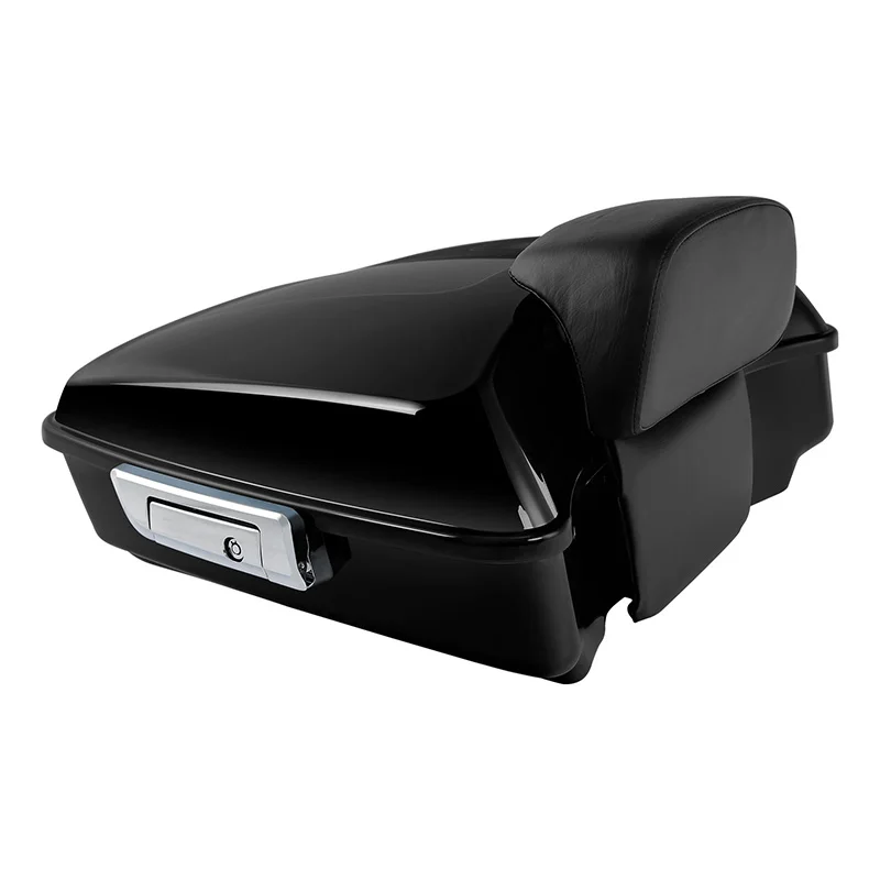 Motorcycle Chopped Trunk W/ Backrest For Harley Touring  Road King Electra Glide Street Glide FLHR FLHX FLHT 2014-2025